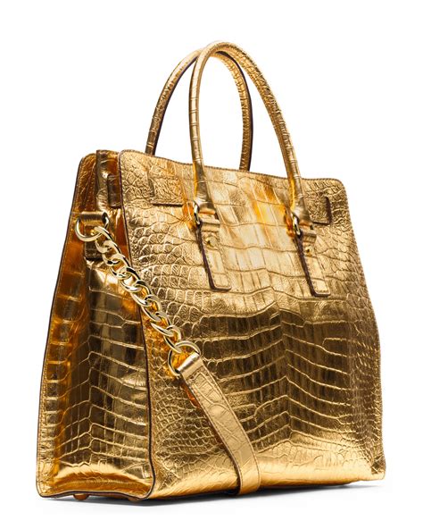 goldkette michael kors|michael kors large gold tote.